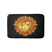 Golden Sun Moon Boho Goddess | Celestial Mandala Badmat (Voorkant)