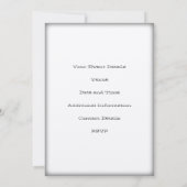 Golden Sun of May BBQ Party Invite Kaart (Achterkant)