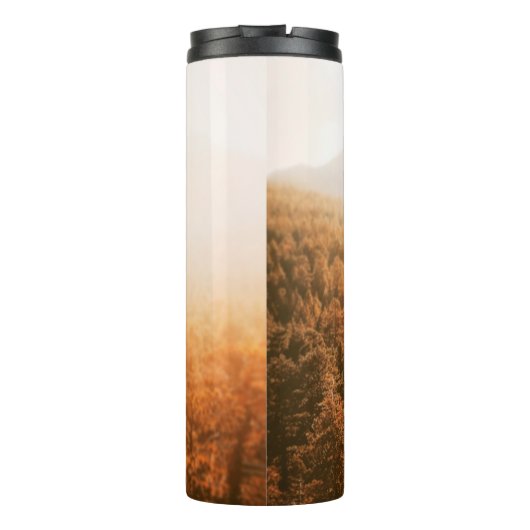 GOLDEN SUN OVER A FOREST THERMOSBEKER (Achterkant)