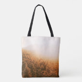 GOLDEN SUN OVER A FOREST TOTE BAG (Achterkant)