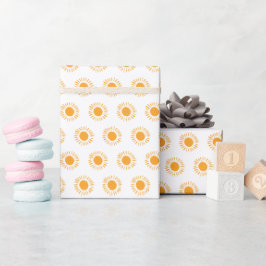 Golden Sun Pattern Cadeaupapier