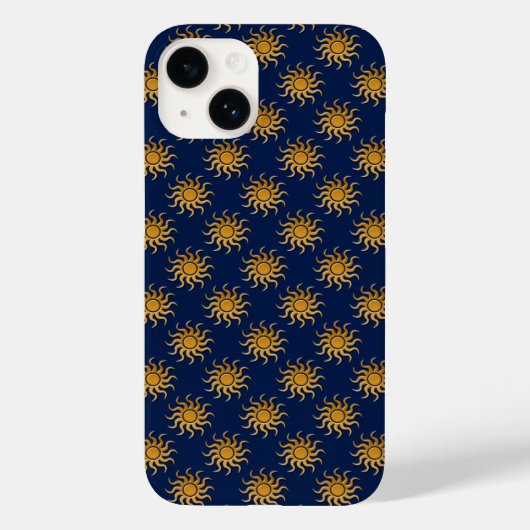 Golden Sun Pattern van Shirley Taylor Case-Mate iPhone Case (Achterkant)