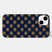Golden Sun Pattern van Shirley Taylor Case-Mate iPhone Case (Achterkant (horizontaal))