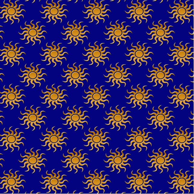 Golden Sun Pattern van Shirley Taylor Fotobeeldje Magneet (Voorkant)