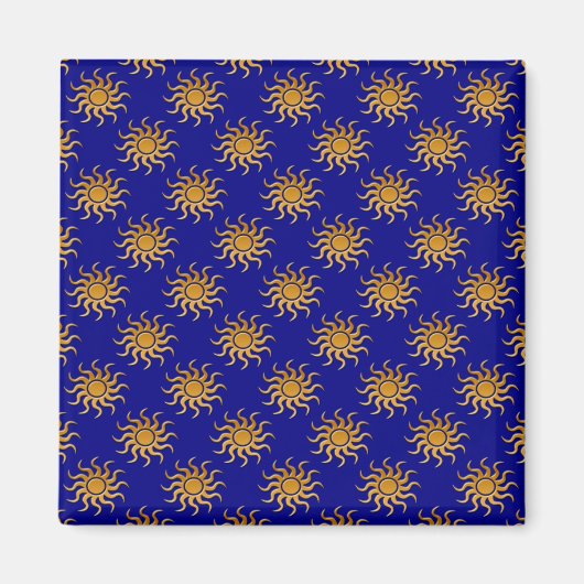 Golden Sun Pattern van Shirley Taylor Magneet (Voorkant)