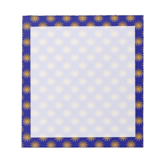 Golden Sun Pattern van Shirley Taylor Notitieblok (Voorkant)