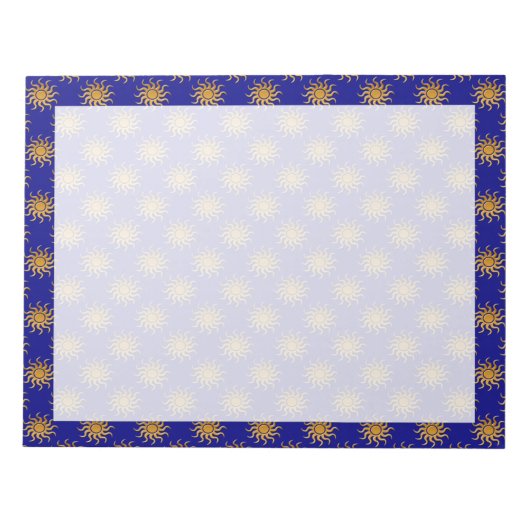 Golden Sun Pattern van Shirley Taylor Notitieblok (Voorkant)