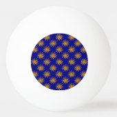 Golden Sun Pattern van Shirley Taylor Pingpongbal (Achterkant)