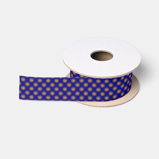 Golden Sun Pattern van Shirley Taylor Satijnen Lint (Spoel)