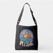 Golden Sun Rise ~ Uplifting Message Crossbody Tas (Voorkant)