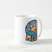 Golden Sun Rise ~ Uplifting Message Koffiemok (Voorkant rechts)