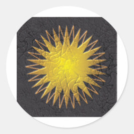 Golden Sun Ronde Sticker