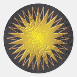 Golden Sun Ronde Sticker