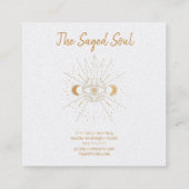 Golden Sun Vierkante Visitekaartje (Achterkant)