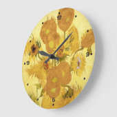 Golden Sunbloemen Vincent van Gogh Grote Klok (Hoek)