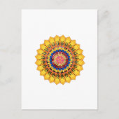 Golden sunburst  briefkaart (Voorkant)