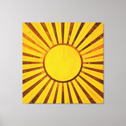 Golden Sunburst Canvas Afdruk (Voorkant)
