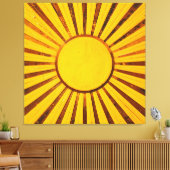 Golden Sunburst Canvas Afdruk (Insitu (Woonkamer))