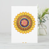 Golden sunburst - Envelop Kaart (Staand voorkant)