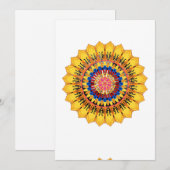 Golden sunburst - Envelop Kaart (Voorkant / Achterkant)