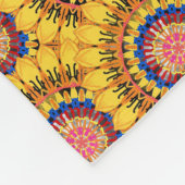 Golden sunburst  fleece deken (Hoek)