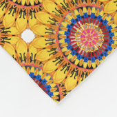 Golden sunburst  fleece deken (Hoek)