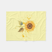 Golden Sunburst Fleece Deken (Voorkant (Horizontaal))