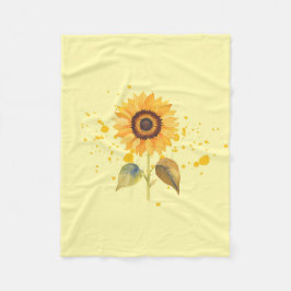 Golden Sunburst Fleece Deken