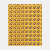 Golden sunburst  fleece deken (Voorkant)
