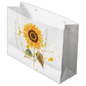 Golden Sunburst Groot Cadeauzakje (Voorkant Gekanteld)
