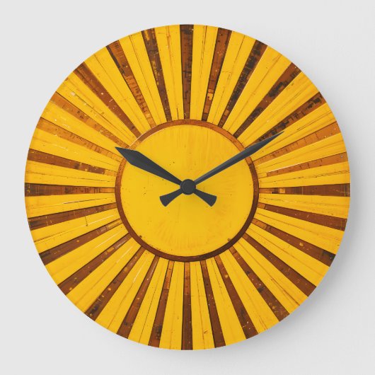 Golden Sunburst Grote Klok (Voorkant)