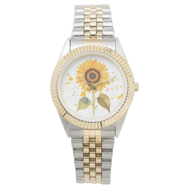 Golden Sunburst Horloge (Voorkant)