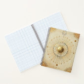 "Golden Sunburst Inspirerend Spiral Notitieboek -  (Binnen)