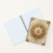 "Golden Sunburst Inspirerend Spiral Notitieboek -  (Binnen)