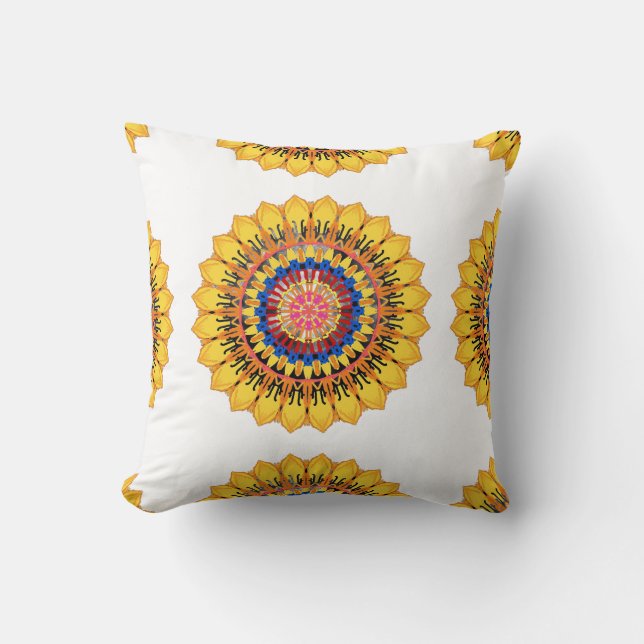 Golden sunburst  kussen (Voorkant)