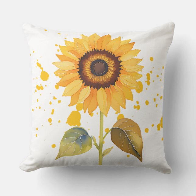 Golden Sunburst Kussen (Voorkant)