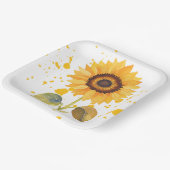 Golden Sunburst Papieren Bordje (Gebogen)