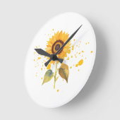 Golden Sunburst Ronde Klok (Hoek)