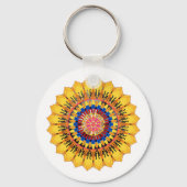 Golden sunburst sleutelhanger (Achterkant)