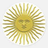 Golden Sunburst Stickers (Voorkant)