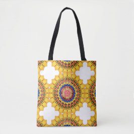 Golden sunburst  tote bag