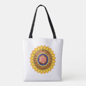 Golden sunburst  tote bag (Achterkant)