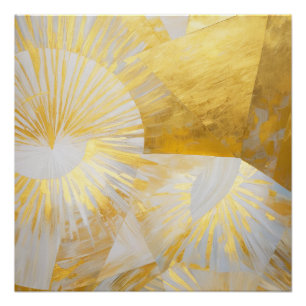 Golden Sunbursts beroemd gemaakt door Silver Dawn Perfect Poster