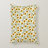 Golden Sunflower Bliss Accent Kussen (Voorkant(Verticaal))