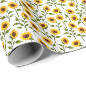 Golden Sunflower Bliss Cadeaupapier (Rol Hoek)