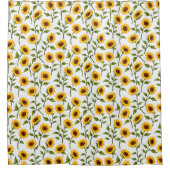 Golden Sunflower Bliss Douchegordijn (Voorkant)