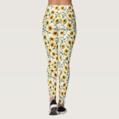 Golden Sunflower Bliss Leggings (Achterkant)