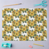 Golden Sunflower Design 7 Tissuepapier (Craft)