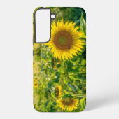 Golden Sunflower Field Samsung Galaxy Hoesje (Achterkant)
