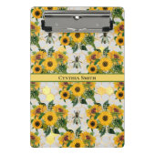 Golden Sunflower Honeycomb en Royal Bee Mini Klembord (Voorkant)